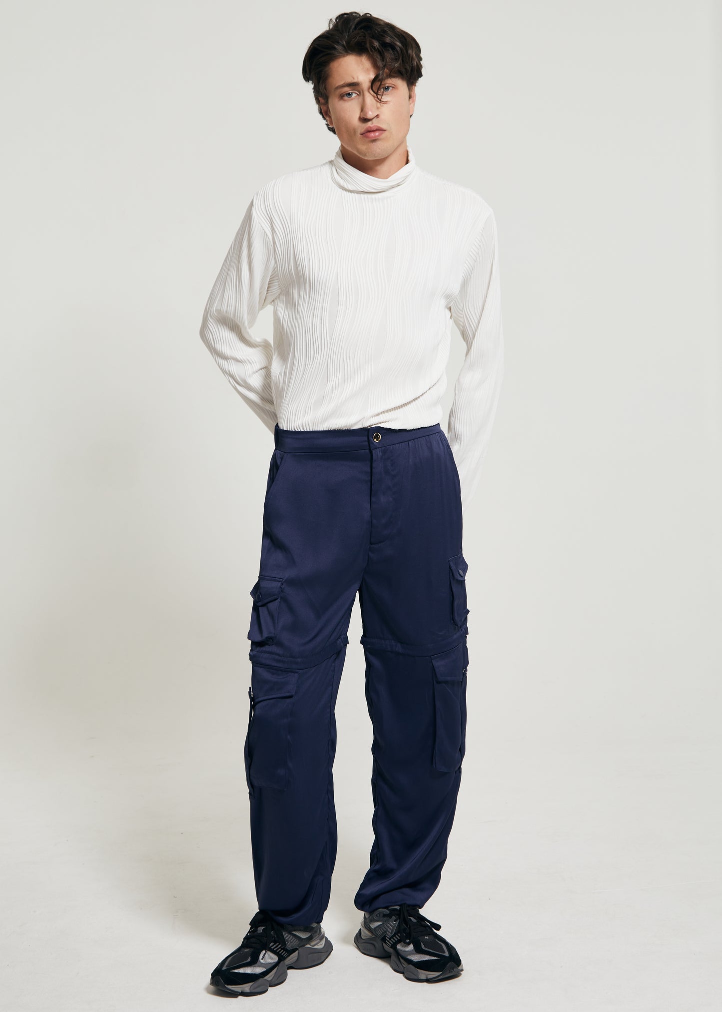 THE SATIN CARGO PANT
