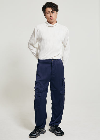 THE SATIN CARGO PANT